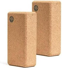 Manduka Yoga Block – Fine-Grain Cork Block, Yoga Equipment, Home Gym Accessory,