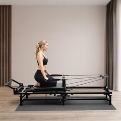 BalanceFrom Foldable Pilates Reformer Machine w/ Adjustable Heights & Jump Board