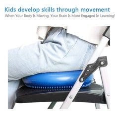 WIWAPLE Wiggle Seat, Inflatable Stability Balance Disc Wobble Cushion, Balanc…