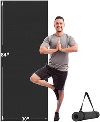 Yoga Mat for Women and Men, Extra Long and Wide Exercise Mat(72″x48″/84″x30″),