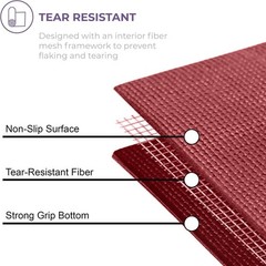 Voyage 5mm Studio Yoga Mats 6 Pack 72x24in