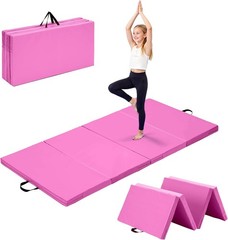 Outdoor Basic 6’x3’x2″ Gymnastics Tumbling Mats Folding Panel Thick Gym Exercise