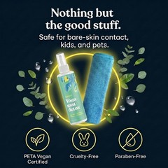 Yoga Mat Cleaner Spray Uplifting Eucalyptus, 4 fl oz No Slippery Residue, Or…