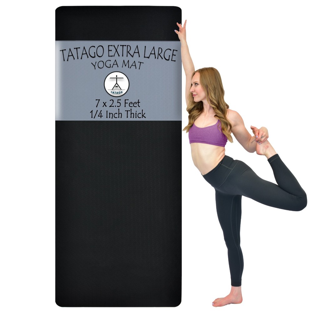 Extra Large Yoga Mat for Home Workout. 84×30 Exercise Mat by Tatago 
