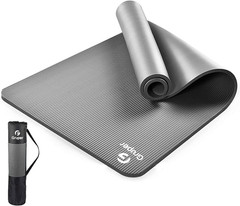 Yoga Mat Non Slip NBR Extra Thick Yoga Mat, 72″L X 32″/24″W X 0.6″/0.4″TH (185Cm