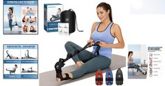 Portable Yoga Stretching Strap for Foot Pain Relief, Ergonomic Design in Black