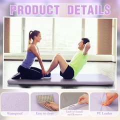 3″ Thick 72″x24″ Foldable Yoga Mat with Strap – Non-Slip Foam for Yoga & Pilates