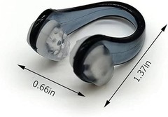 Swimming Training Waterproof Dotted Nose Clip Plugs (4 CT)