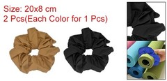 Yoga Mat Scrunchy, Yoga Mat Strap Band 2 Pcs & Cotton & Black & Brown