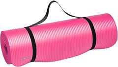 1/2″ Extra Thick Exercise Yoga Mat w/ 73.2″Lx24.3″Wx0.5″T & Elastic Strap – Pink