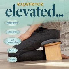 Meditation Bench – , Foldable & Ergonomic Meditation Stool – Sturdy Prayer Be…