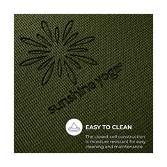 Voyage 5mm Studio Yoga Mats, 6 Pack, 72x24in Olive Green