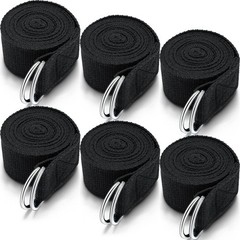 6 Pcs Yoga Strap for Stretching 8 Ft Yoga Exercise Adjustable Straps Bands wi…
