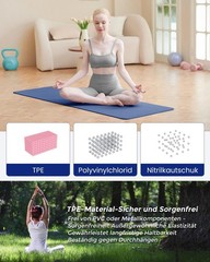 Yoga Mat Non Slip and Eco-Friendly TPE Sports Mat with Carry Strap Gymna…