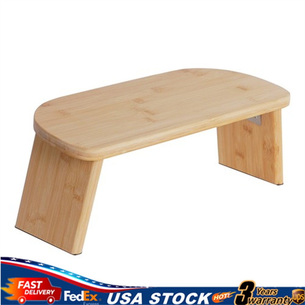 Folding Meditation Bench Portable Bamboo Kneeling Chair for Deep Meditation