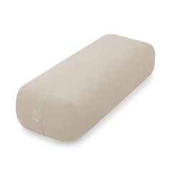Yoga Meditation Cushion, 25″ x 12″ Rectangular Bolster with Organic Cotton Co…