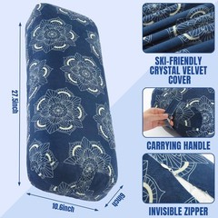 Rectangular Yoga Bolster Pillow Cushion For Meditation And Restorative Yoga