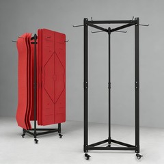 Yoga Mat Holder Hanging, Floor Rolling Yoga Mat cart, Large Capacity Storage …