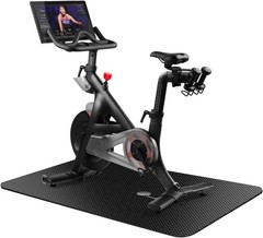 Treadmill Mat,Bike Mat Compatible with Peloton Bike Elliptical Treadmill,Folding