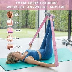 Stretch Straps with 11 Loops, Elastic Yoga Straps for Stretching Equipment, Yoga