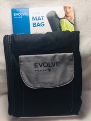 Evolve by Gaiam Yoga Mat Bag, Black/Gray. Full- Sip 100% Cotton. New