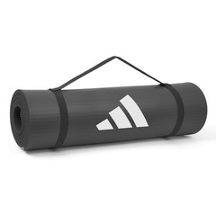 adidas Fitness Mat – Lightweight – Non Slip Yoga Mat, 7mm or 10mm Grey