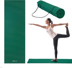1/4″ Thin (6Mm) Yoga & Pilates, Fitness & Exercise Mat with Easy-Cinch Carrier S
