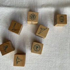 Yoga Dice by Chronicle Books Wooden Dice w/ Instructions