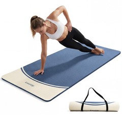 Extra Thick Yoga Mat 2/5 inch (10MM) 72.8×31.5 Extra Long Wide Professional TPE