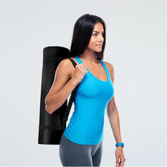 Yoga Mat, 1/2-Inch Extra Thick High Density Exercise Mat, Anti-Tear Exercise Yog