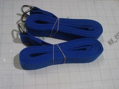 2X lot matched JADE YOGA yoga accessory strap blue ~80″ by 1.5″ mat pad straps