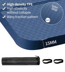 Large Exercise Mat – 15mm/20mm/30mm Thick Yoga Mat | Workout Mat for Fitness,…