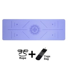 Non slip fitness and exercise yoga mat