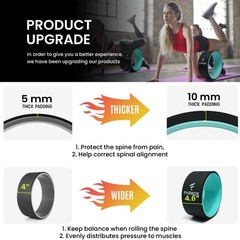 Back Roller Set of 2 Strongest Wheels for Deep Tissue Massage and Flexibility