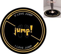 Jump Rope Mat 49” Round Non-Slip Pad 1/4” Thick Durable Workout Shock