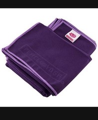 Peace Yoga Purple Suede Yoga Towel 2-Pack Anti-Slip Ultra-Absorbent 24×72