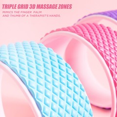 Sport Yoga Wheel Back Pain Massage Yoga Roller for Stretching Improving Backbend