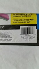 Series 8 Fitness Yoga Block Blue & Black New 9x6x3