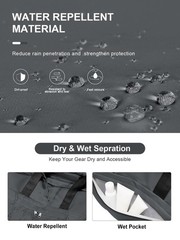 Gym Duffle Bag with Shoe Compartment for Women Men Sports Workout Carry on We…