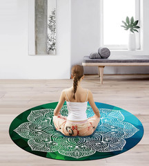 Oversized Non-Slip Pilates & Yoga Mat – 140cm Suede Rubber for Home & Outdoor