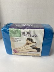 Balance Collection Yoga Block Deluxe 4”x6”x9” Blue