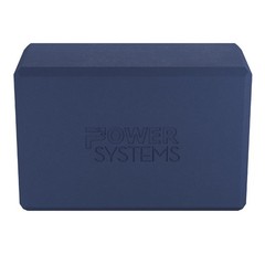 Power Systems Lightweight Yoga Block – 9x6x4 Navy Exercise Block for Stretching