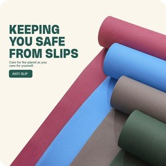Exercise Yoga Mats Thick w/Carry Strap – Gym Pilates Meditation Fitness