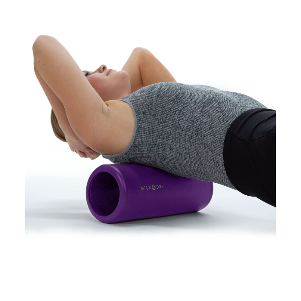 MICRODRY Deluxe Fitness Foam Back Roller for Muscle Relief, Rol… Fast USA SHIP