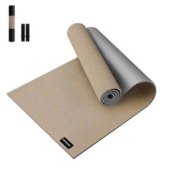 Extra Large Yoga Mat 84”x30”- 1/4” Thick Natural Linen, Non-Slip Tear-Resi…