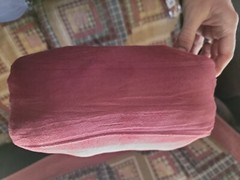 Tumaz Yoga Bolster Set Rectangular Yoga Bolster Pillow for Restorative Burgundy