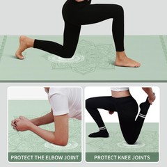 PAIDU Large Yoga Mat-72’x36’x0.4’ Extra Width ＆ Green