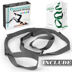 Stretching Strap Yoga Strap Physical Therapy for Home Workout, Exercise, Pila…