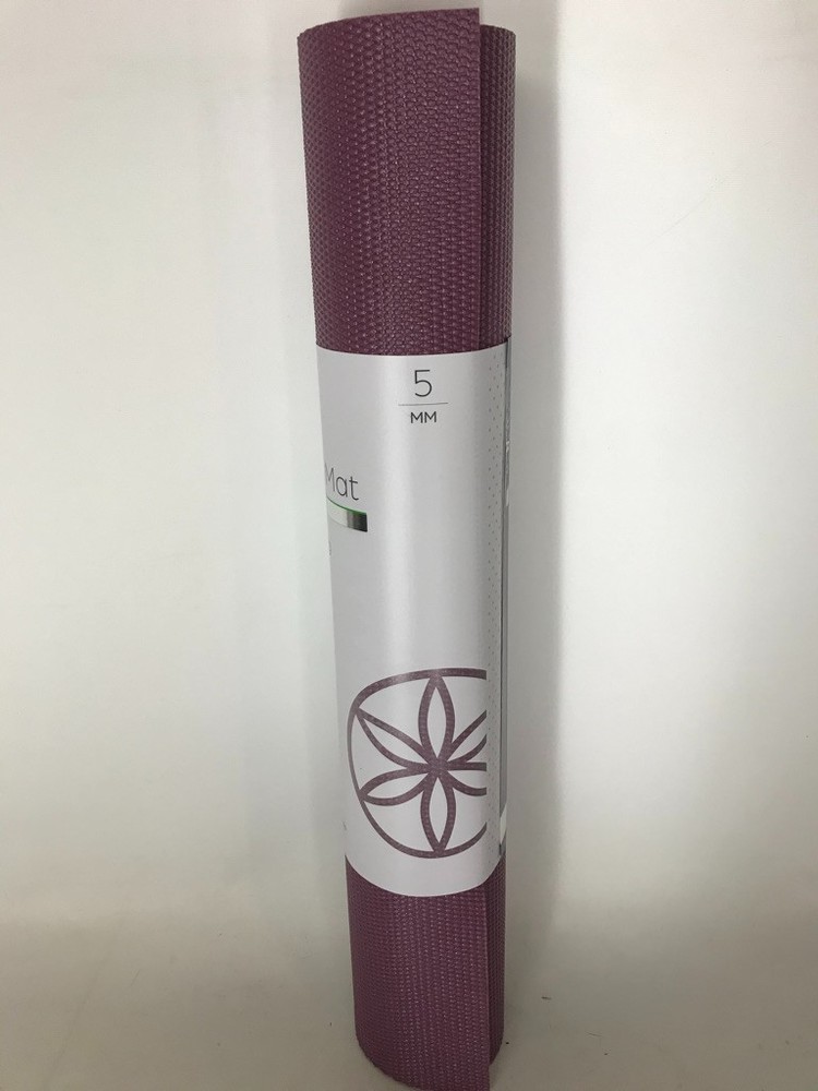 Gaiam Solid Yoga Mat, Non Slip Exercise & Fitness Mat for All Types of Yoga NEW
