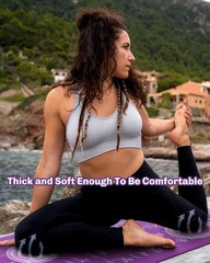 Instructional Travel Yoga Mat with 75 Asanas Poses Exercises – Christmas Gif…